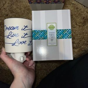 scentsy mini wax warmer - dream it, live it, love it